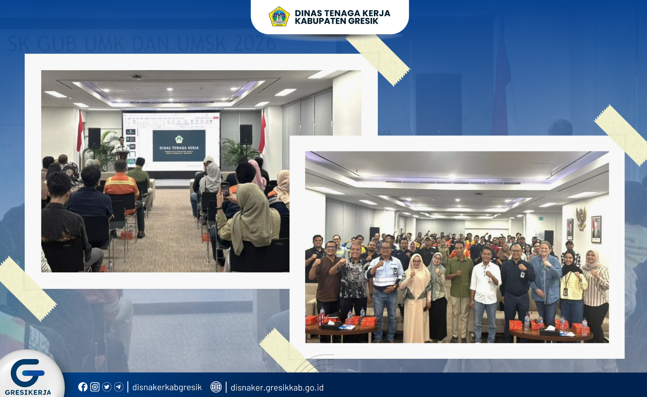Disnaker Gresik Gelar Sosialisasi Regulasi Ketenagakerjaan ke Vendor PT. Freeport Indonesia