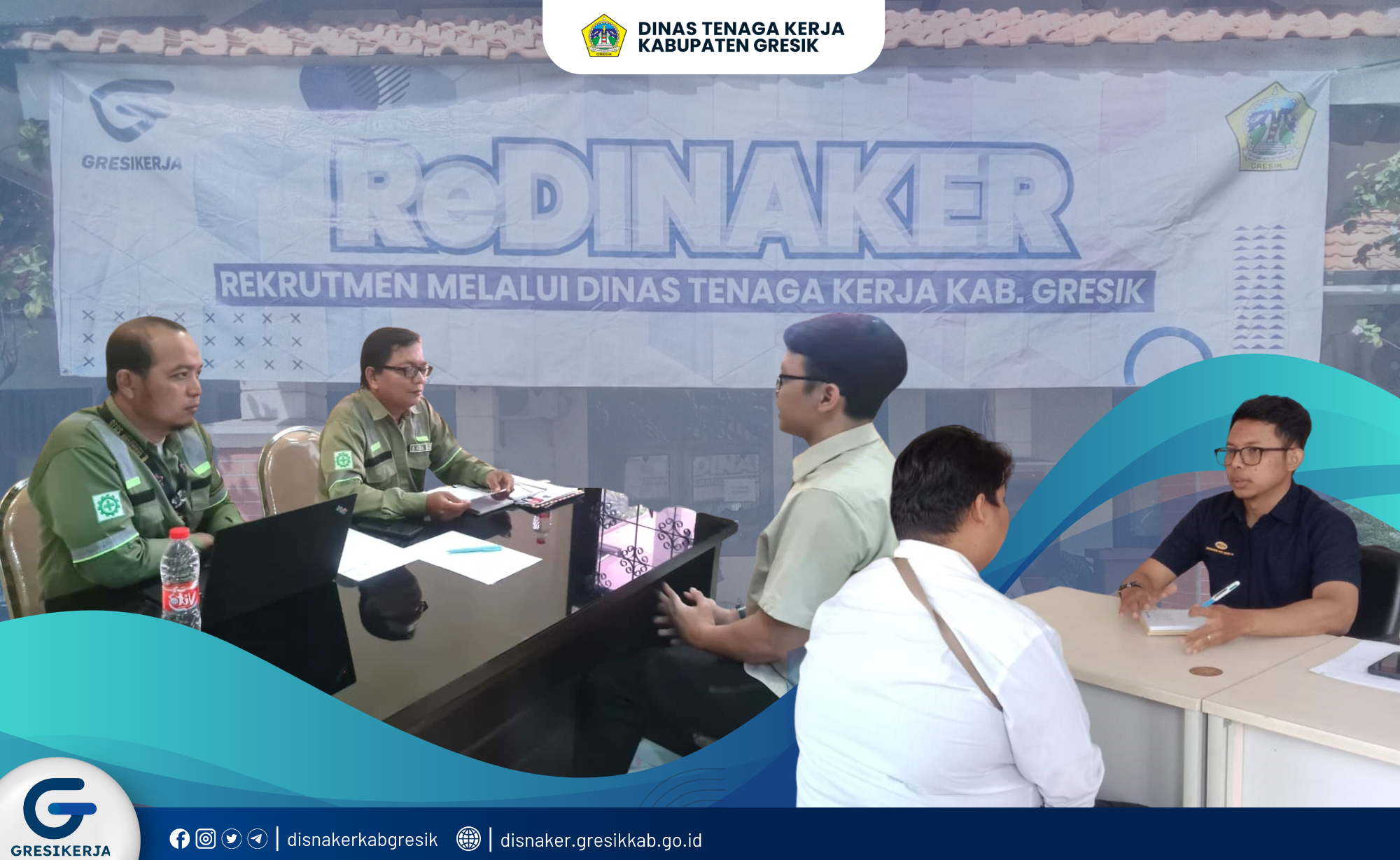 Disnaker Gresik Gelar Walk In Interview ReDINAKER, Hadirkan Beragam Perusahaan dan Puluhan Lowongan Kerja