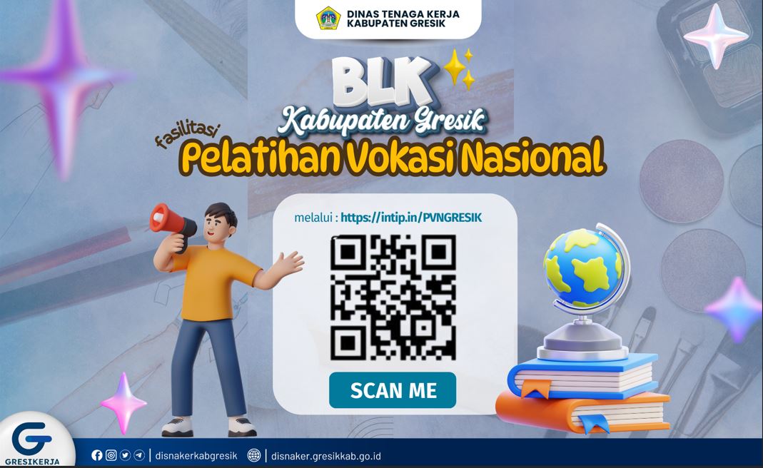 Pelatihan Vokasi Nasional Gratis di BLK Gresik Dibuka!