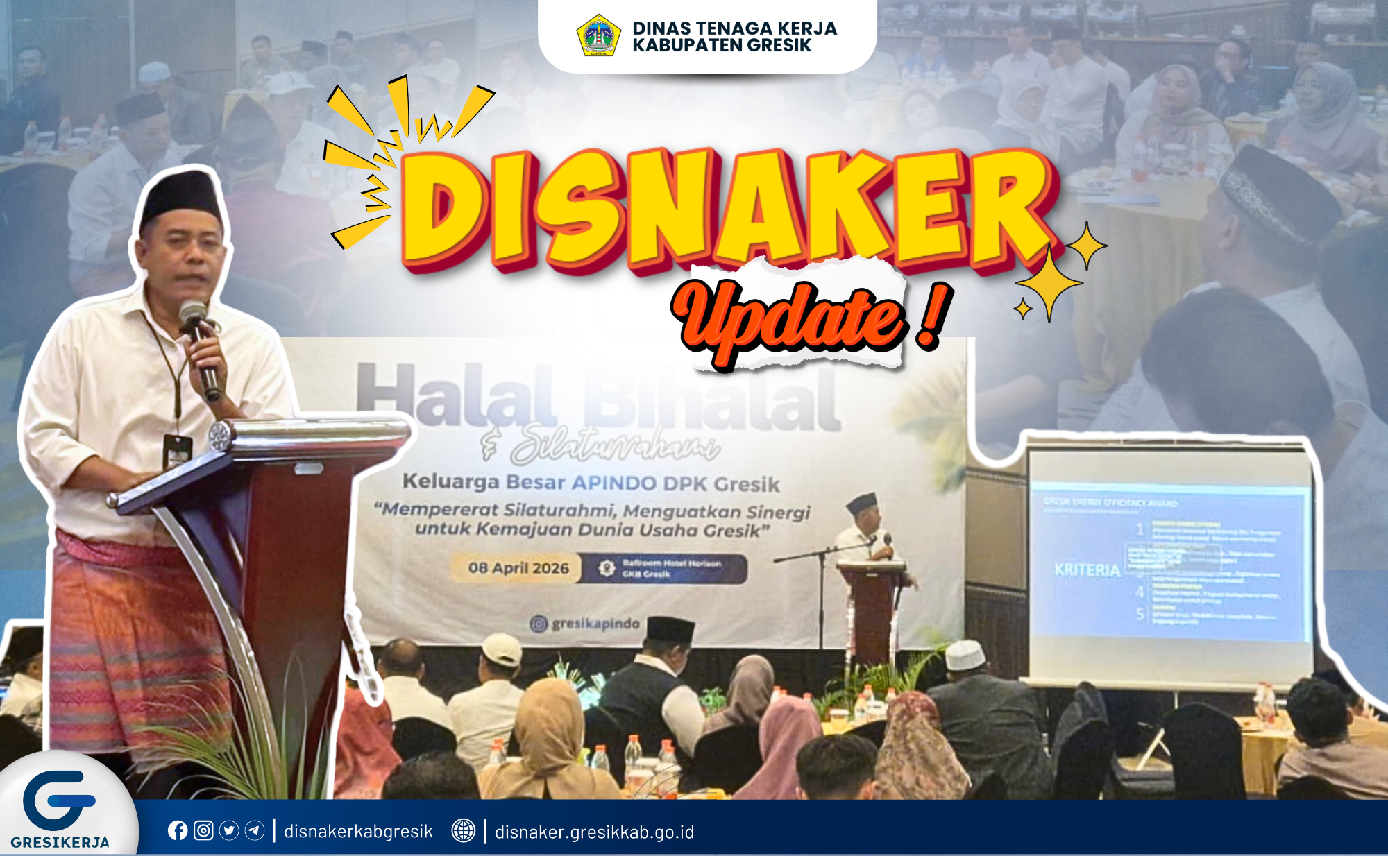 Kadisnaker Gresik Sosialisasikan WFH kepada perusahaan dibawah APINDO