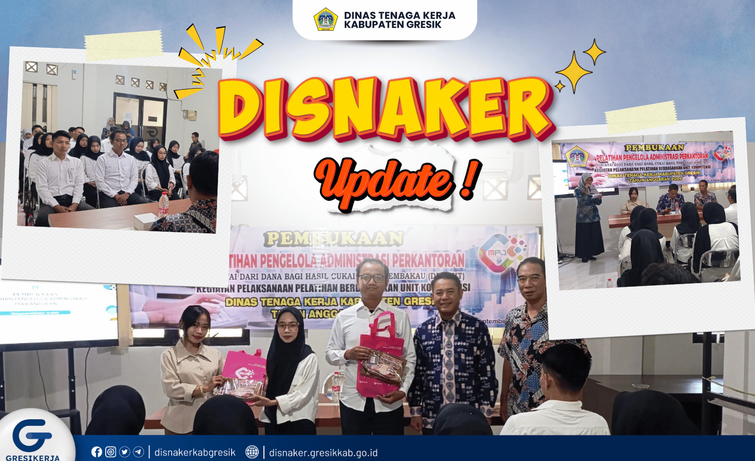 Pelatihan Pengelola Administrasi Perkantoran, Disnaker Gresik Dorong Peningkatan Kompetensi Calon Tenaga Kerja